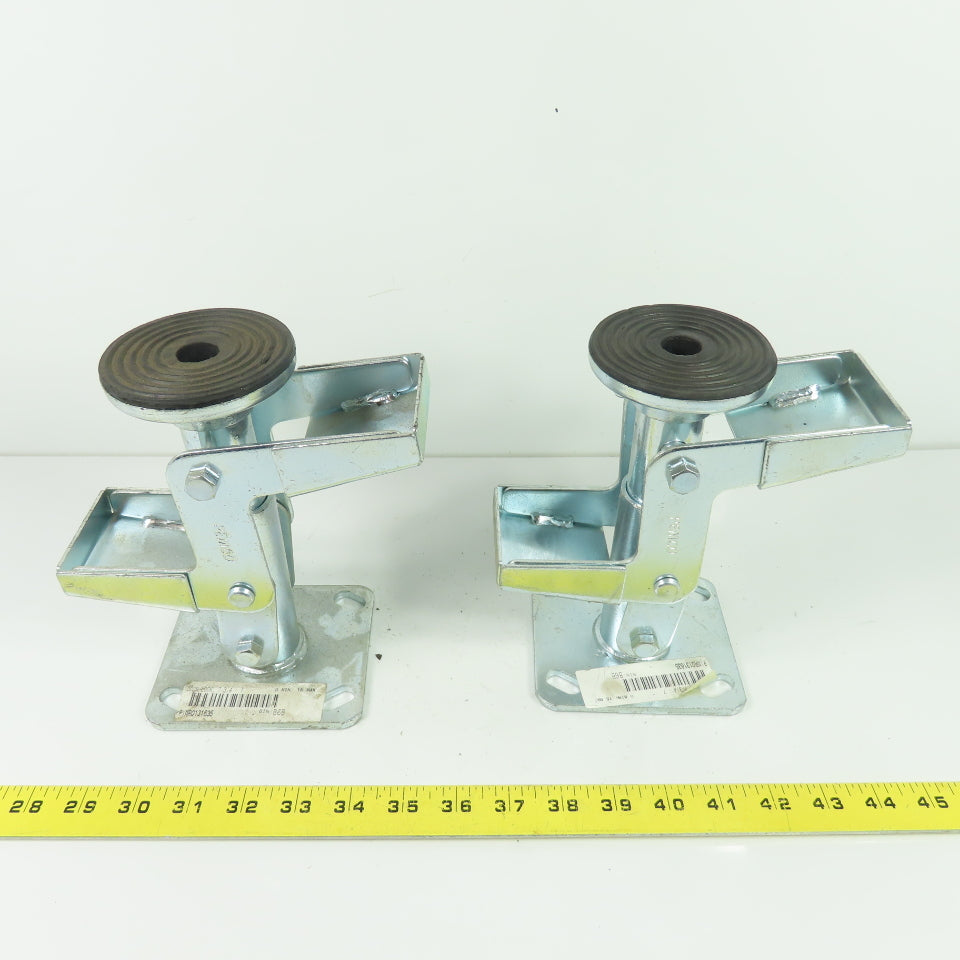 Pemco Heavy Duty Foot Activated Floor Lock 7-3/4" Extended Height Lot Of 2