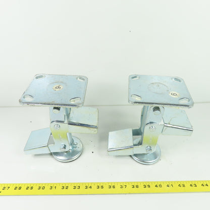 Pemco Heavy Duty Foot Activated Floor Lock 7-3/4" Extended Height Lot Of 2