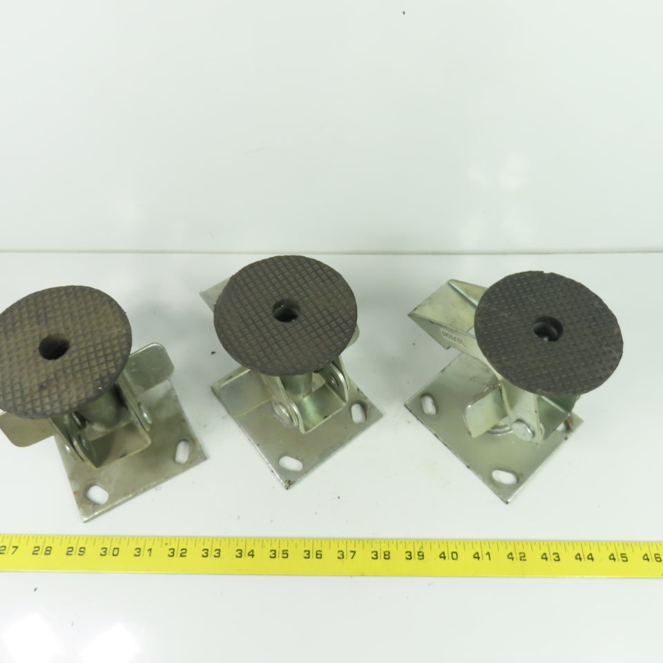 16LF0580 Heavy Duty Foot Activated Floor Lock 7" Extended Height Lot Of 3