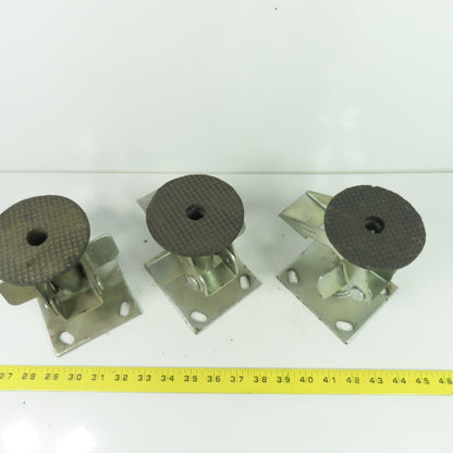 16LF0580 Heavy Duty Foot Activated Floor Lock 7" Extended Height Lot Of 3