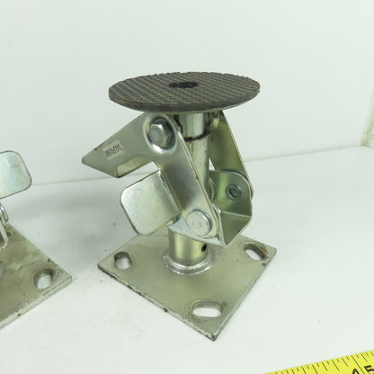 16LF0580 Heavy Duty Foot Activated Floor Lock 7" Extended Height Lot Of 3