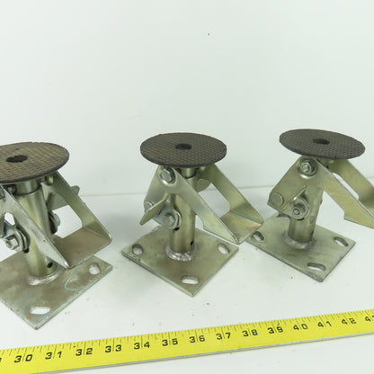 16LF0580 Heavy Duty Foot Activated Floor Lock 7" Extended Height Lot Of 3