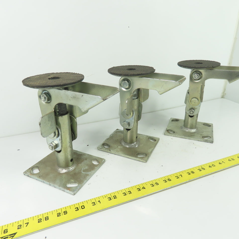 16LF0580 Heavy Duty Foot Activated Floor Lock 7" Extended Height Lot Of 3