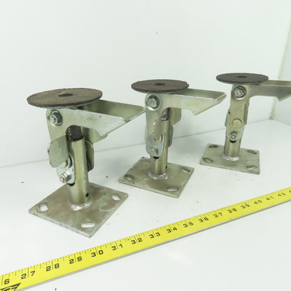 16LF0580 Heavy Duty Foot Activated Floor Lock 7" Extended Height Lot Of 3
