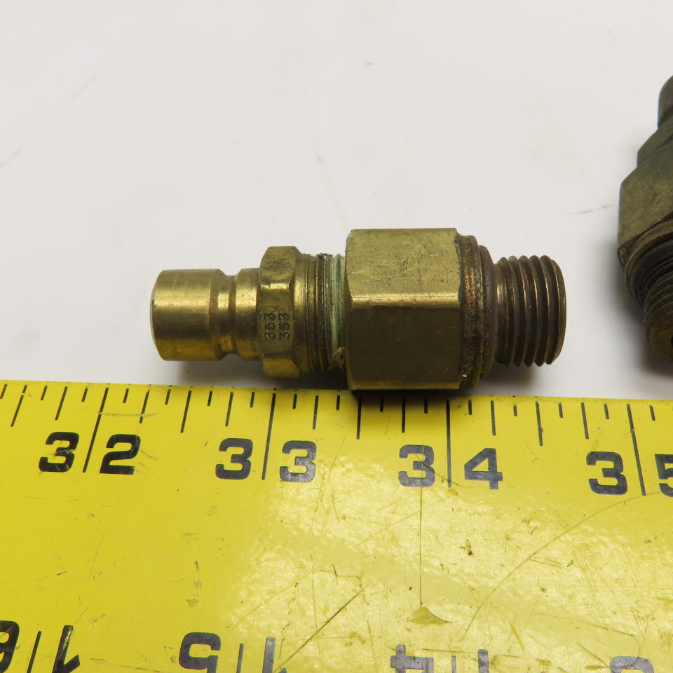 Parker Moldmate M16x1.5 Male x 3/8" Injection Molding Quick Coupling 353 Lot/ 4