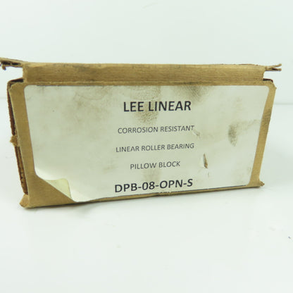 Lee Linear DPB-08-OPN-S Corrosion Resistant Linear Roller Bearing Pillow Block
