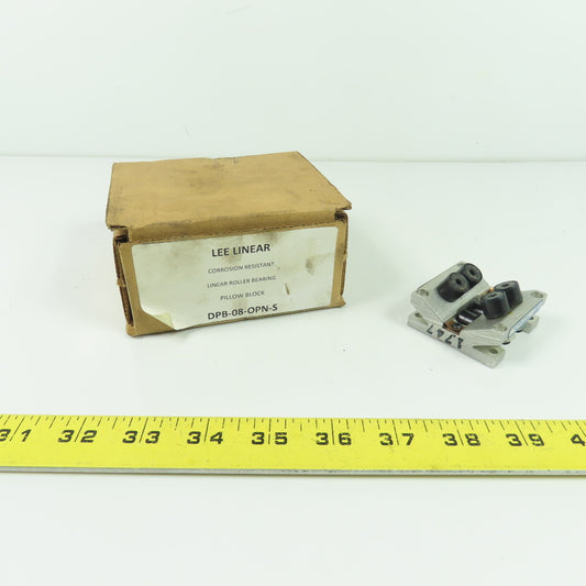 Lee Linear DPB-08-OPN-S Corrosion Resistant Linear Roller Bearing Pillow Block