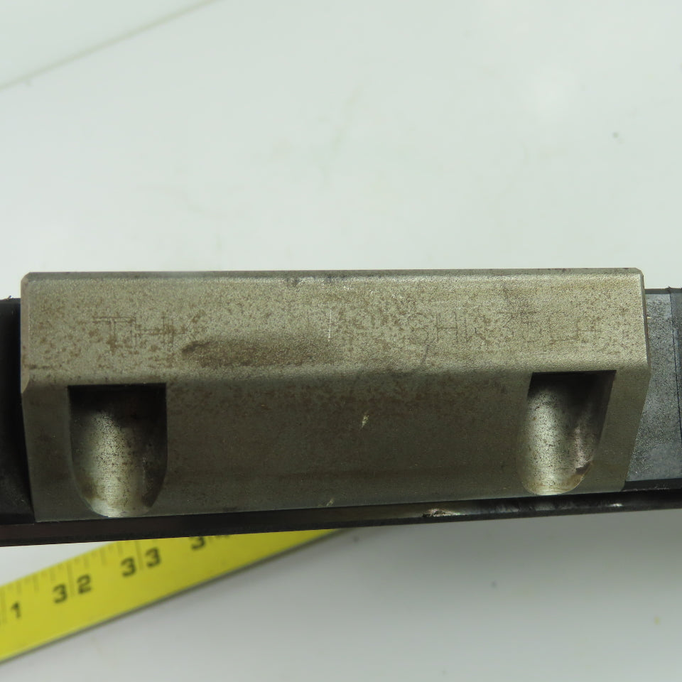 THK (2) Linear Guide Blocks W/ MCF04773 Linear Guideway Rail 17-1/4" OAL