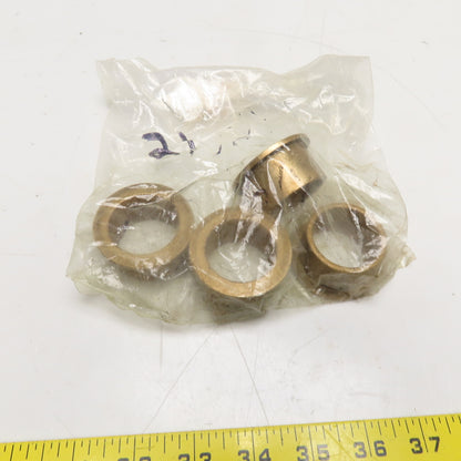 Oilite FF-1618-01 Flanged Bronze Bearings 1-3/8" ID x 1-5/8" x 1" Lot Of 4
