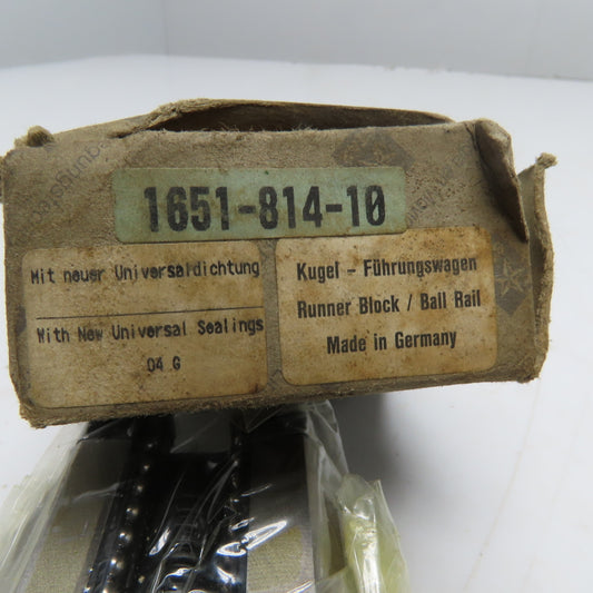 Rexroth 1651-814-10 Ball Runner Block Linear Guide Block