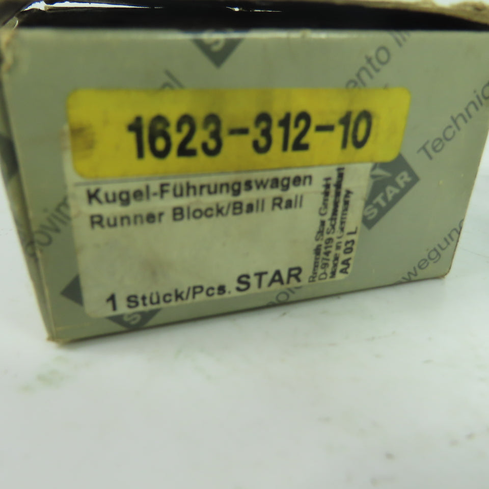 STAR 1623-312-10 Kugel-Führungswagen Linear Runner Block NEW