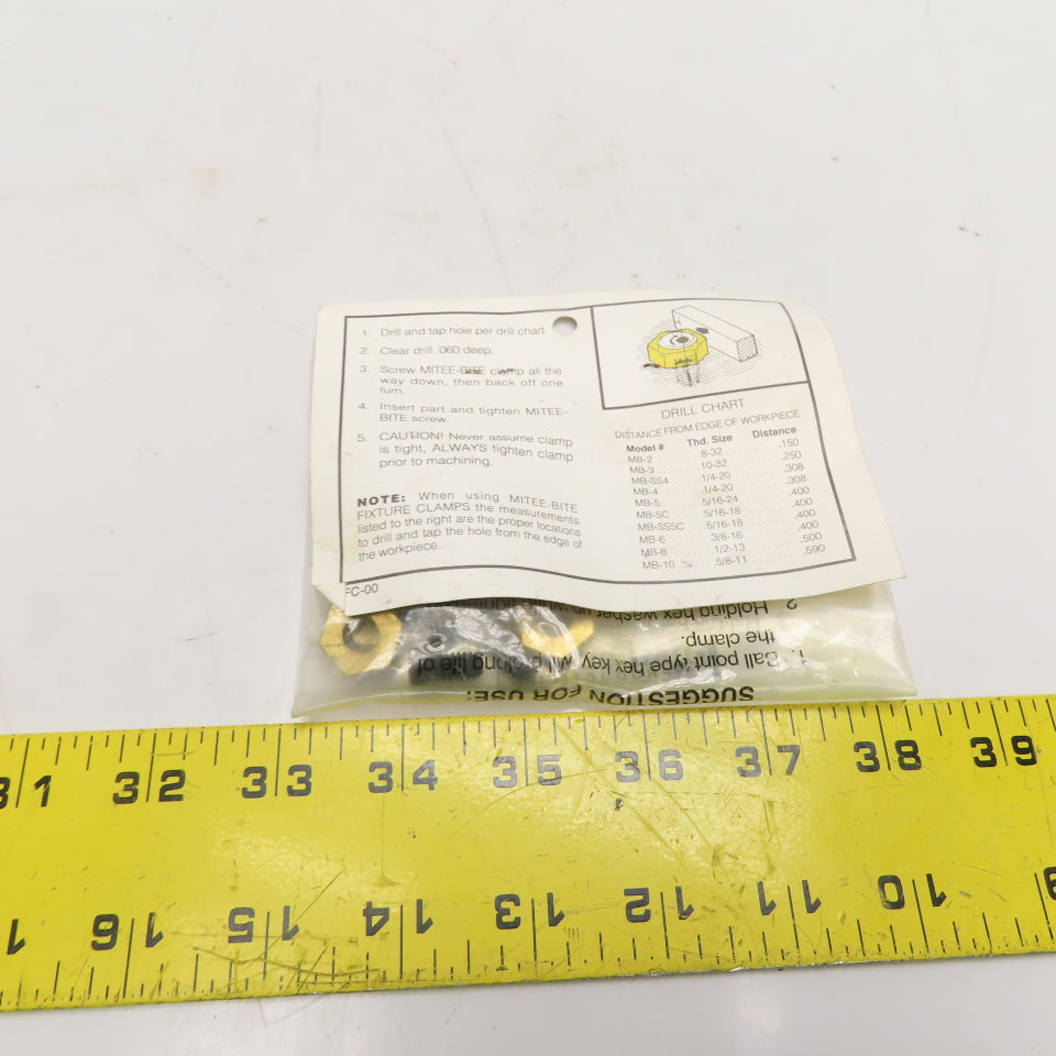 Mitee-Bite 10204 MB-4 Hex Fixture Clamps 1/4"-20