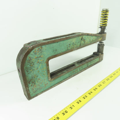 Strippit 12 CJ 1-3/8 1-3/8" x 12" Throat C-Frame Punch Die Tooling