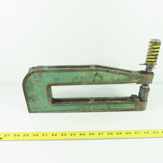 Strippit 12 CJ 1-3/8 1-3/8" x 12" Throat C-Frame Punch Die Tooling