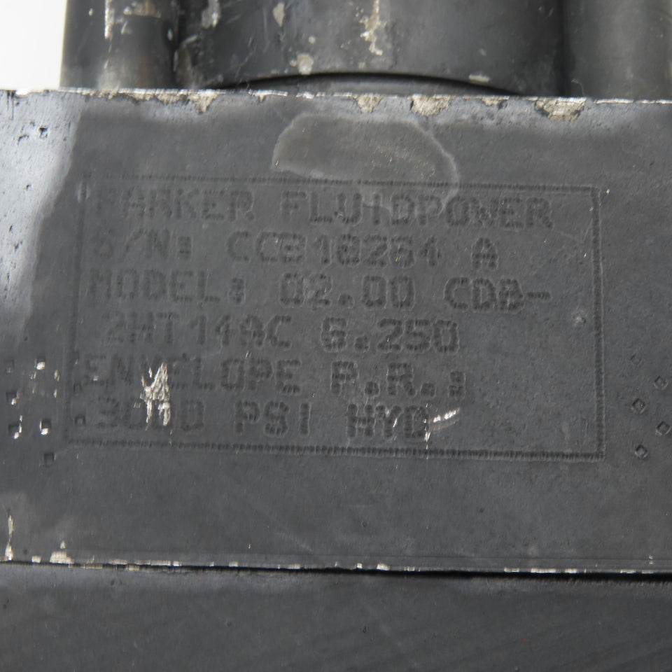 Parker 2HT14AC 2" Bore 6-1/4" Stroke Double Acting Trunnion Hydraulic Cylinder