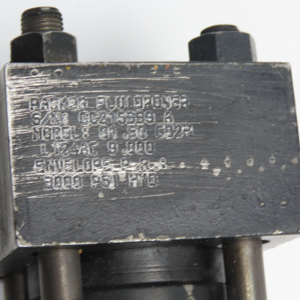 Parker CD2HL124AC 1-1/2" Bore 9" Stroke Double Acting Hydraulic Cylinder