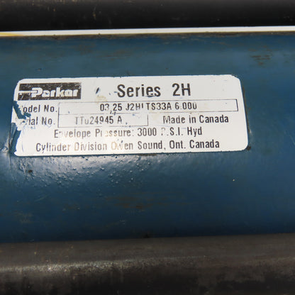 Parker 03.25 J2HI TS33A 6.000 3.25" Bore 6" Stroke Hydraulic Cylinder 3000 PSI