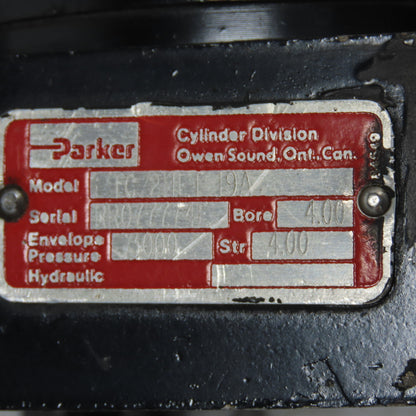 Parker FC-2HLT-19A Hydraulic Cylinder 3000 PSI 4" Bore 4" Stroke