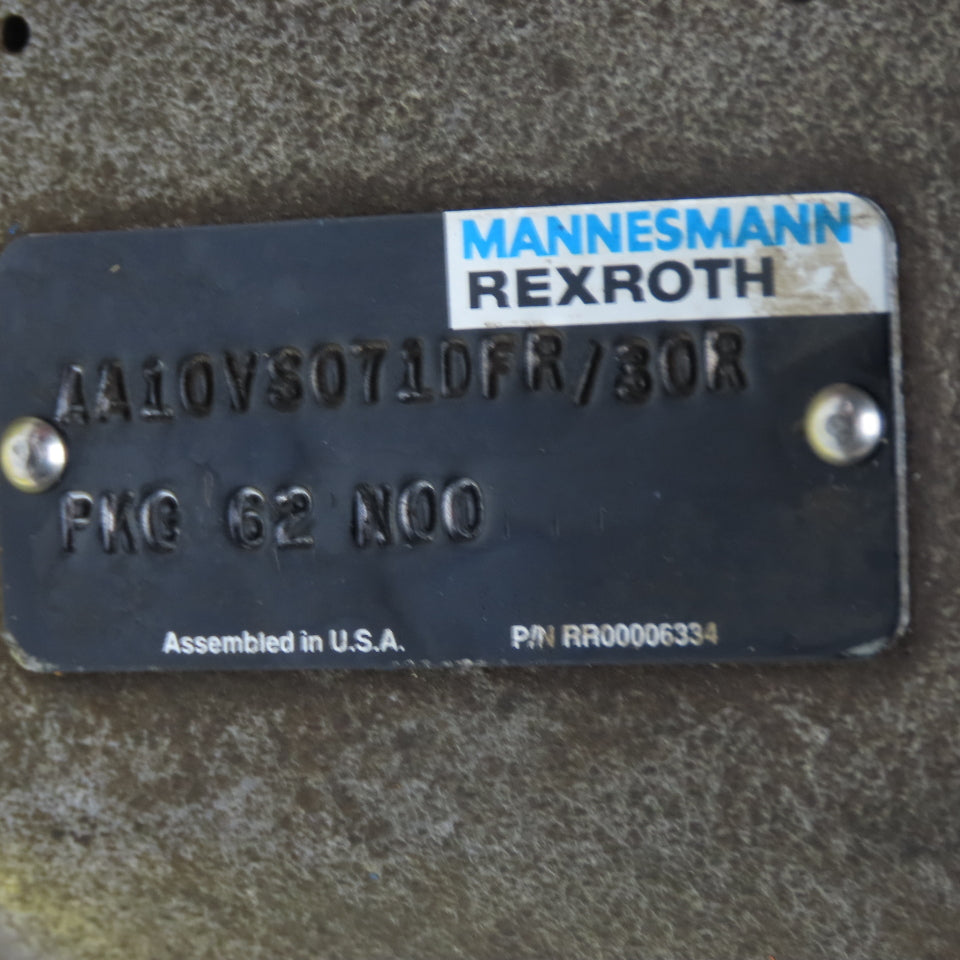 Rexroth AA10VS071DFR/30R Variable Displacement Pump 1" x 2" Flange Ports