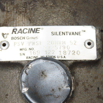Racine PVS PNSF 20HRM 52 Silentvane Hydraulic Rotary Vane Pump Missing Parts