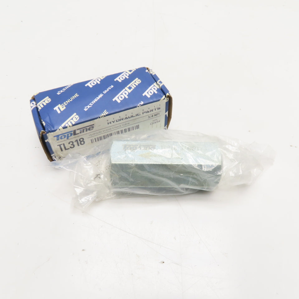 TopLine CHV34 TL318 Hydraulic In-Line Check Valve 3/4 NPT