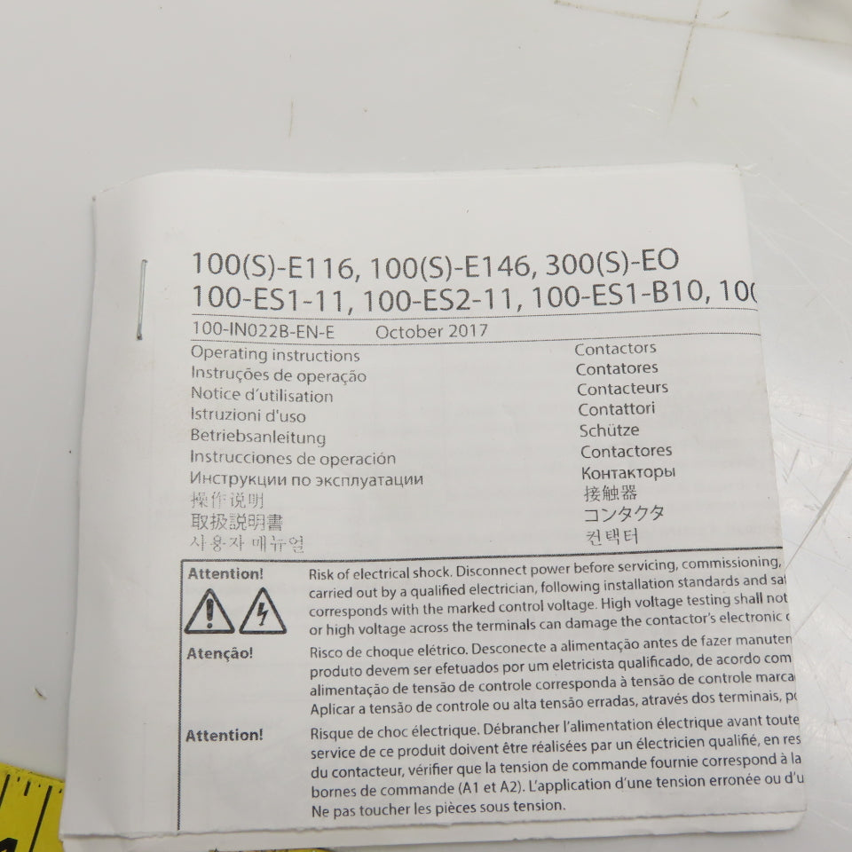Allen-Bradley 100-E146 100-E116 3-Pole Contactor Terminal Lug Kit