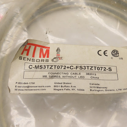 HTM Sensors C-MS3TZT072+C-FS3TZT072-S M8 3-Wire Connecting Cable
