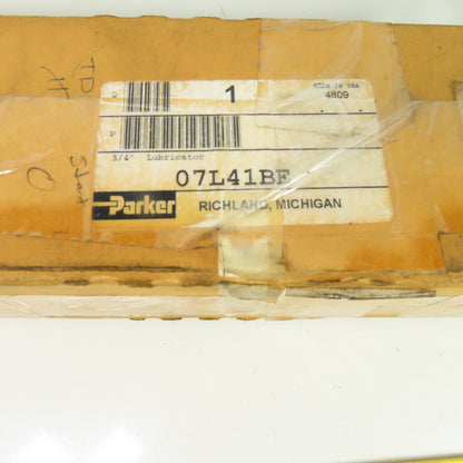 Parker 07L41BE 3/4" NPT Pneumatic Air Line Lubricator 150 PSI 125F NEW
