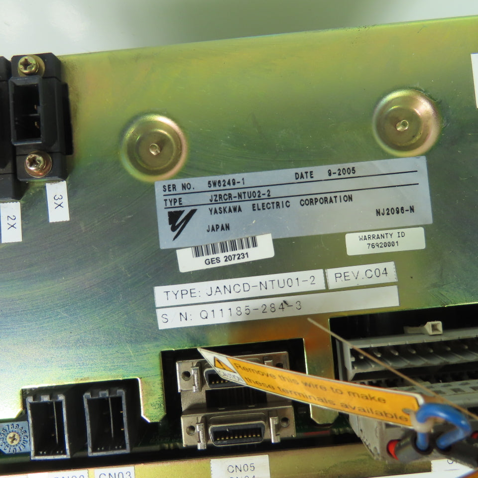 Yaskawa JZRCR-NTU02-2 Power Supply Drive NJ2096-N 250V 10A