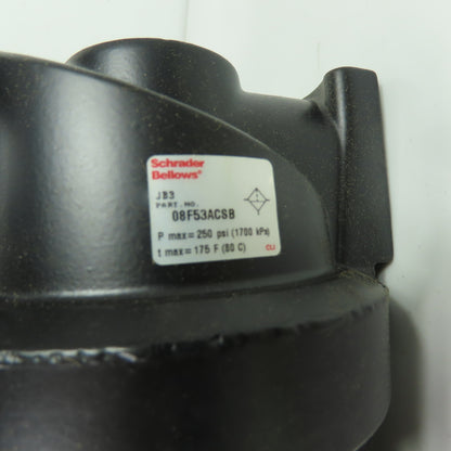Schrader Bellows 08F53ACSB 1" NPT Pneumatic Filter 250 psi 175 F NEW