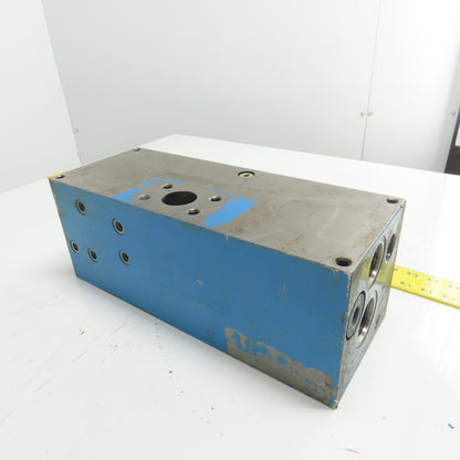 Sun Hydraulics A211 061 C04 Multi-Port Hydraulic Manifold Block 15.5" x 6" x 6"