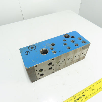 Sun Hydraulics A211 061 C04 Multi-Port Hydraulic Manifold Block 15.5" x 6" x 6"