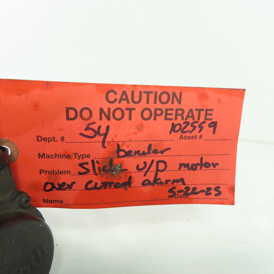 Rexroth R911320224 MSK040C-0450-NN-M1-UG1-NNNN 3Ph Servo Motor 600V 6000RPM