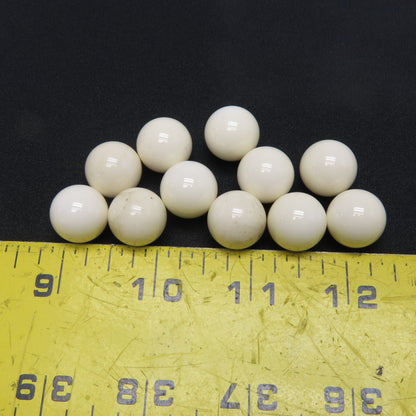 5/8" Diameter Unknown Grade Ceramic Ball Lot Of 11