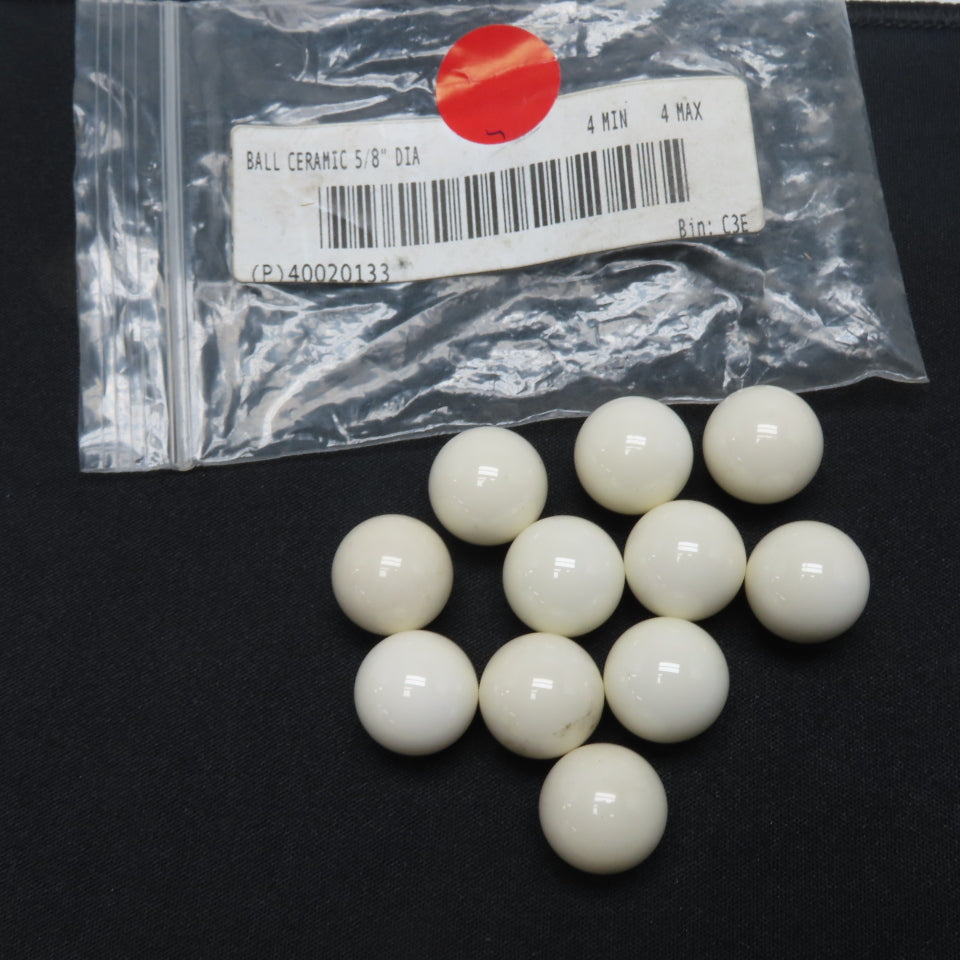 5/8" Diameter Unknown Grade Ceramic Ball Lot Of 11