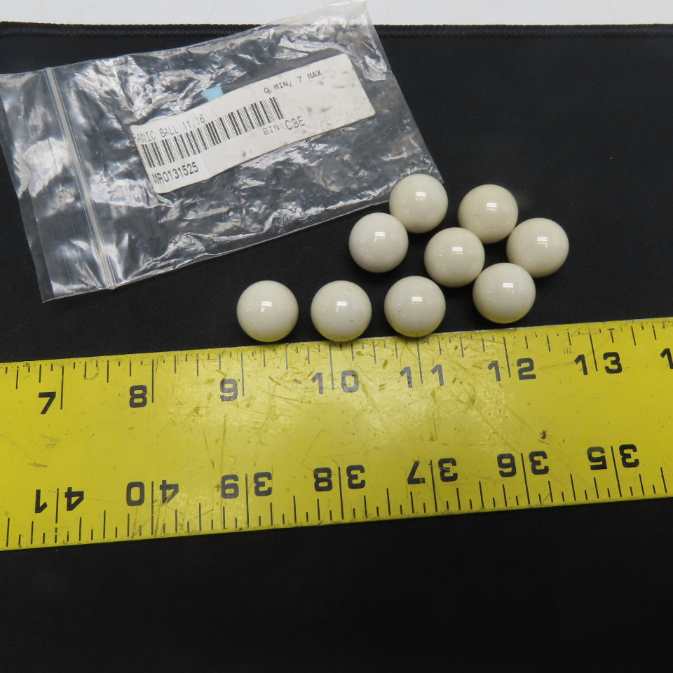 11/16" Diameter Unknown Grade Ceramic Ball Lot Of 9