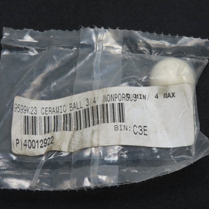 Lily 9599K23 3/4" Diameter Aluminum Oxide AL203 Non Porous Ceramic Ball