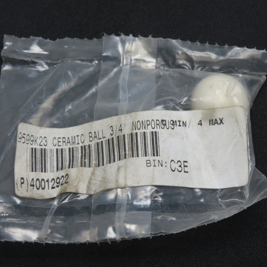Lily 9599K23 3/4" Diameter Aluminum Oxide AL203 Non Porous Ceramic Ball