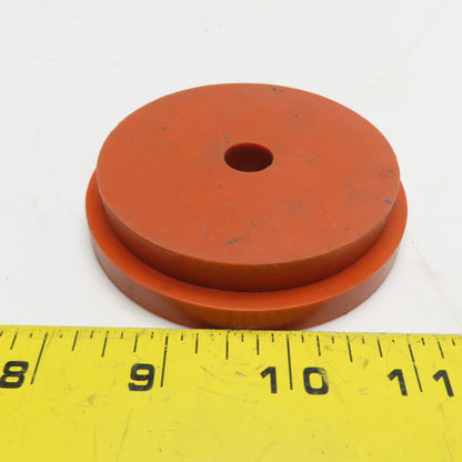 Americo 283 2-7/8" OD x 3/4" Thick Red Silicone Type Seal Leak Test 1/2" Hole