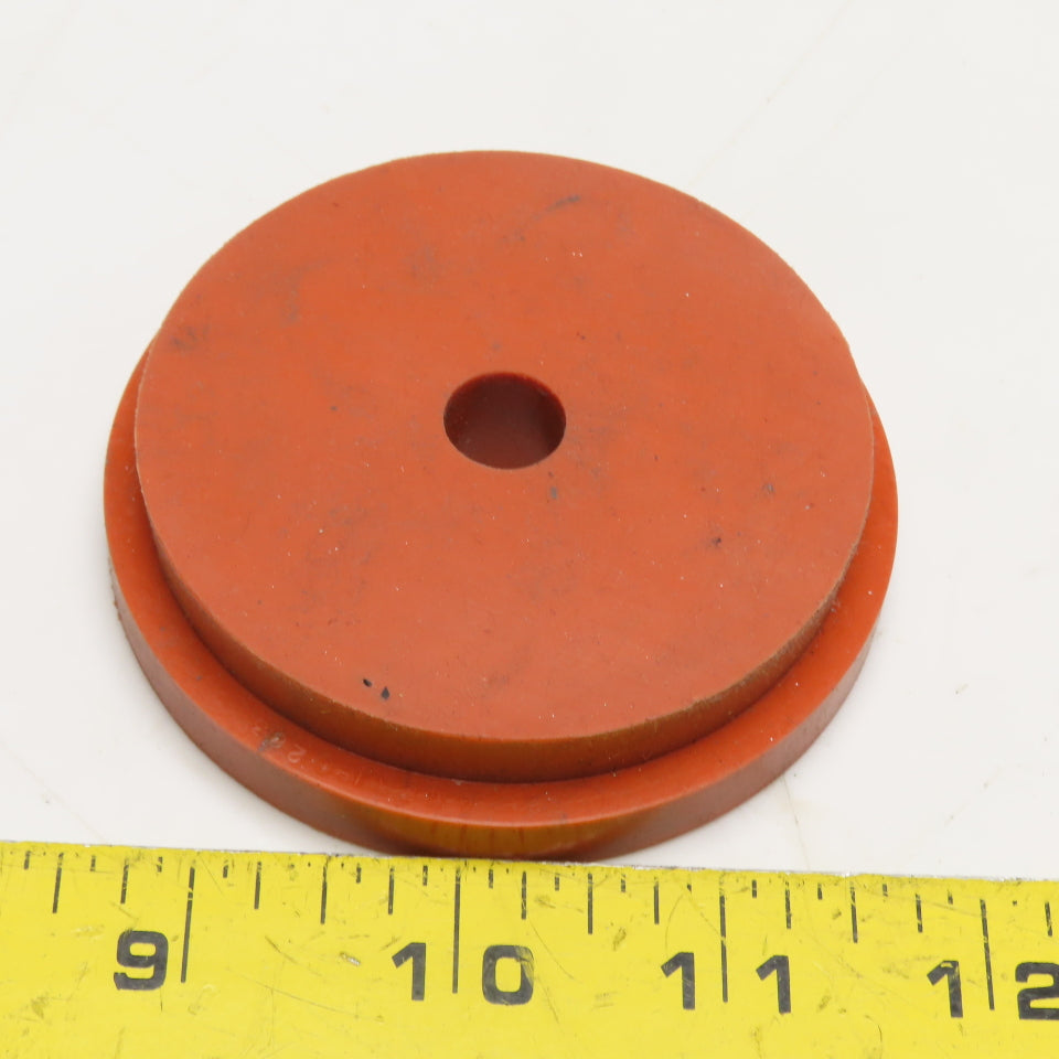 Americo 283 2-7/8" OD x 3/4" Thick Red Silicone Type Seal Leak Test 1/2" Hole