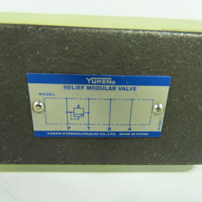 Yuken MBP-03-H-3070 Relief Modular Valve Size 03 High Pressure