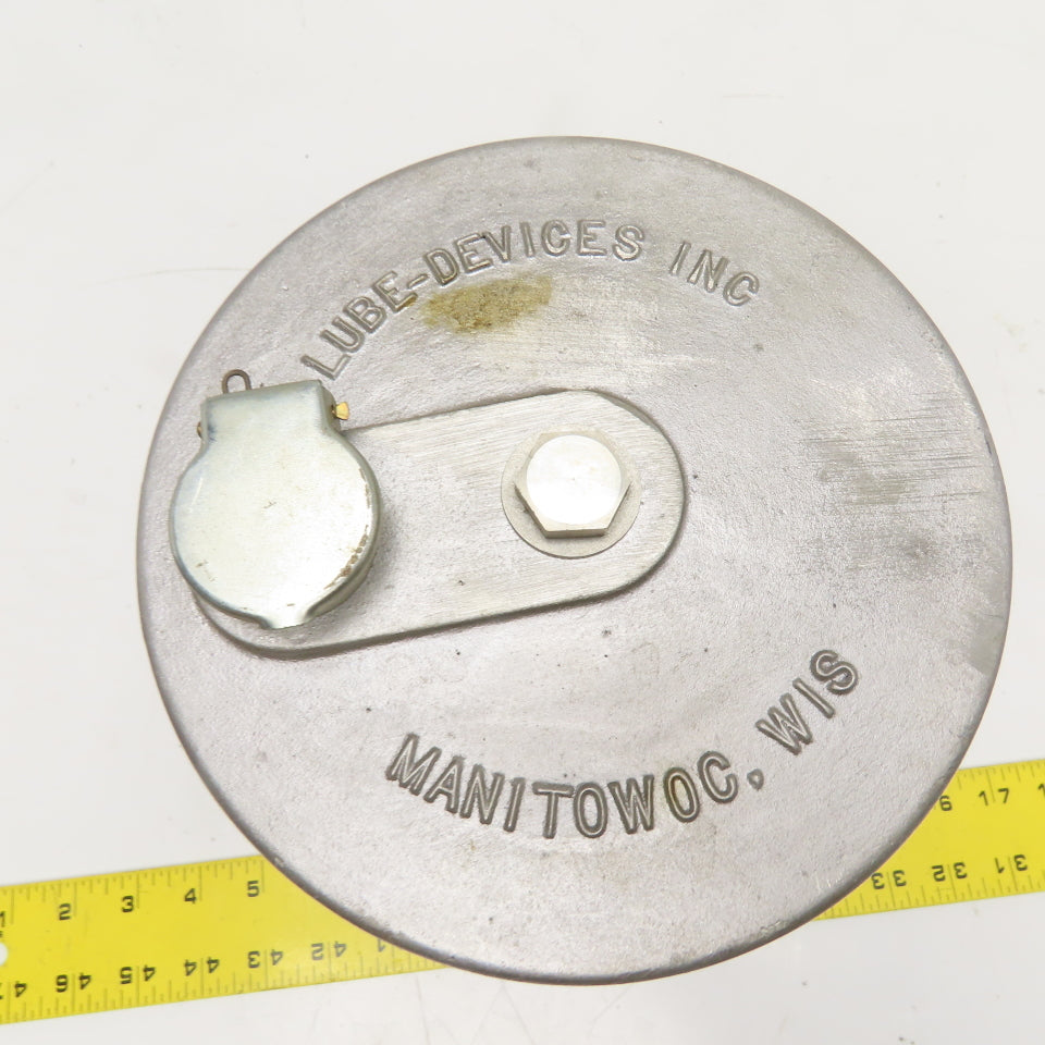 Lube Devices Inc. Transparent Liquid Reservoir 5" Diameter 7" Length 1/4" NPT