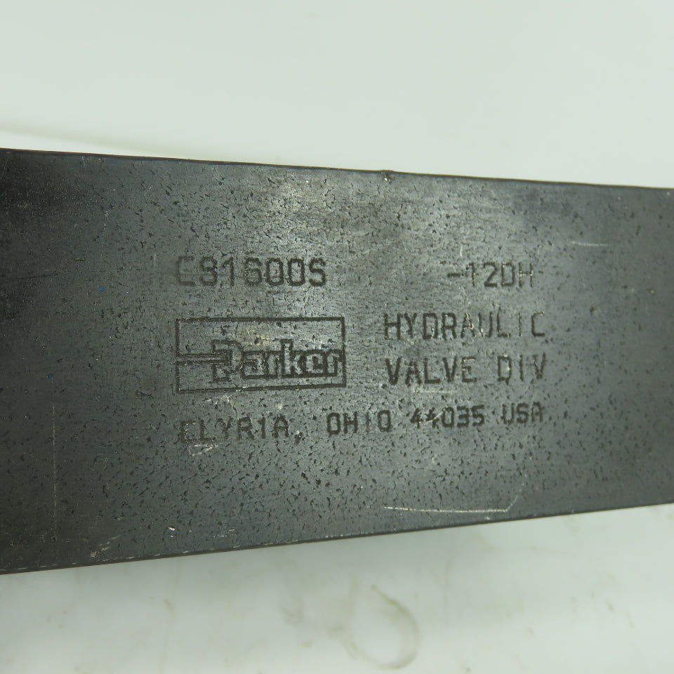 Parker C81600S-120H Hydraulic Block Check Valve 3000 PSI 40 GPM