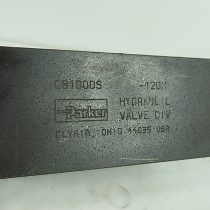 Parker C81600S-120H Hydraulic Block Check Valve 3000 PSI 40 GPM