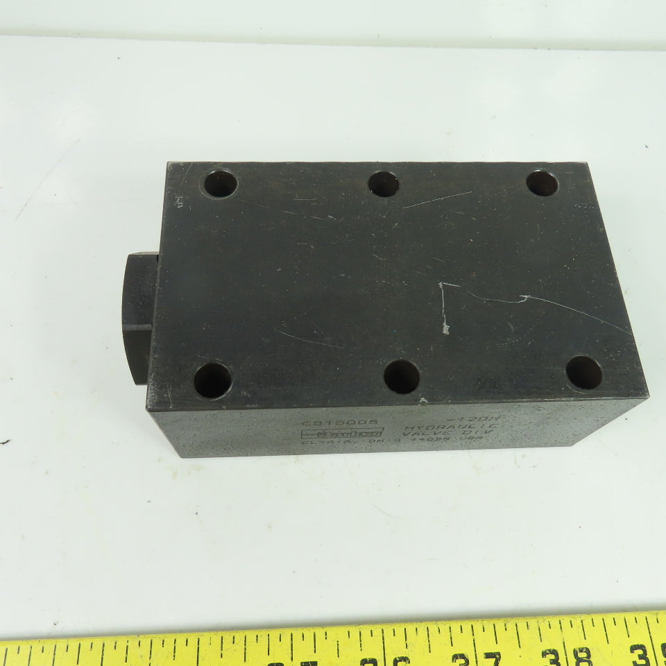 Parker C81600S-120H Hydraulic Block Check Valve 3000 PSI 40 GPM