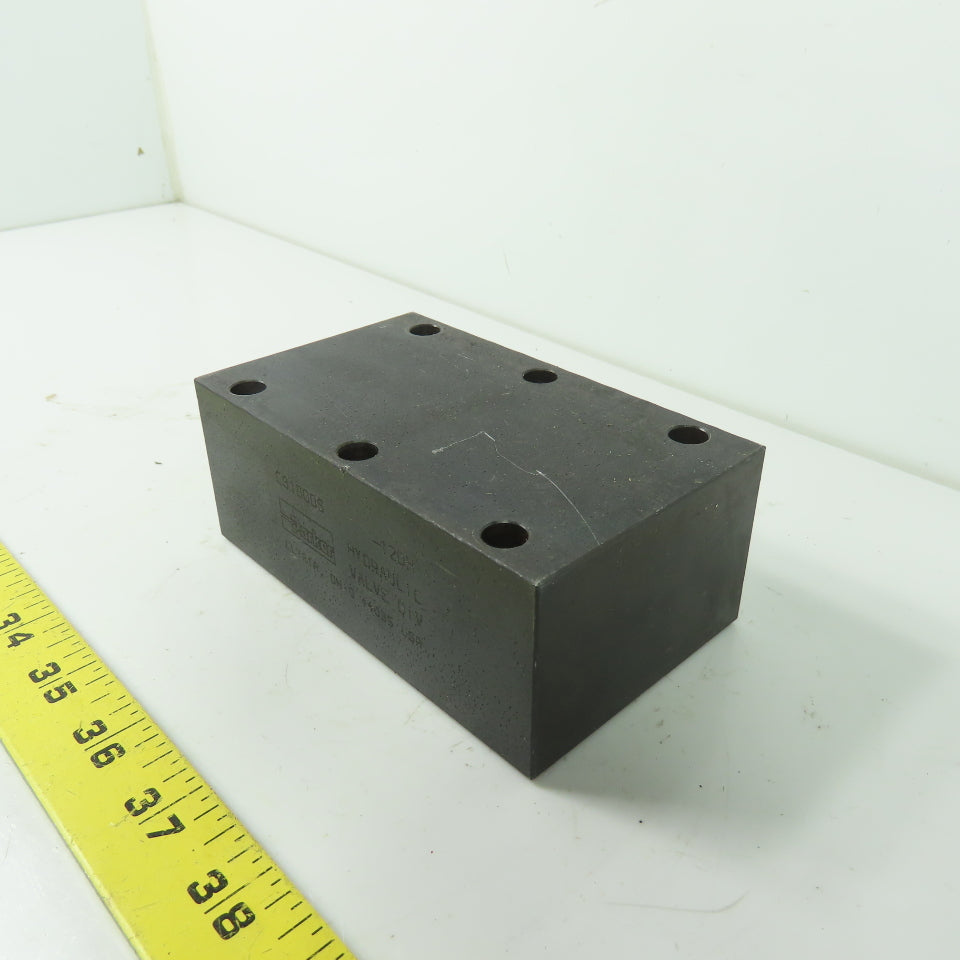 Parker C81600S-120H Hydraulic Block Check Valve 3000 PSI 40 GPM