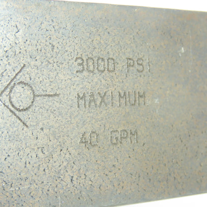 Parker C81600S-120H Hydraulic Block Check Valve 3000 PSI 40 GPM