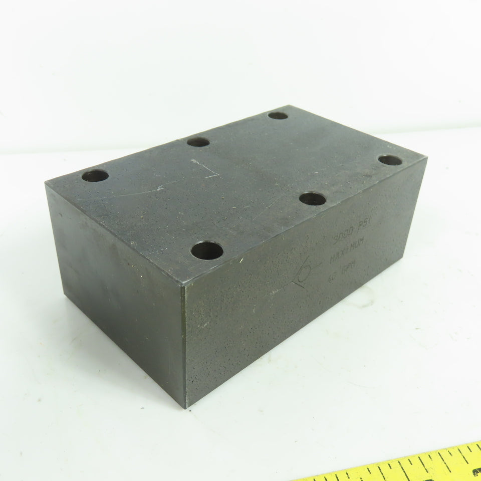 Parker C81600S-120H Hydraulic Block Check Valve 3000 PSI 40 GPM