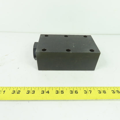 Parker C81600S-120H Hydraulic Block Check Valve 3000 PSI 40 GPM