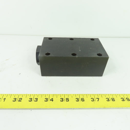 Parker C81600S-120H Hydraulic Block Check Valve 3000 PSI 40 GPM